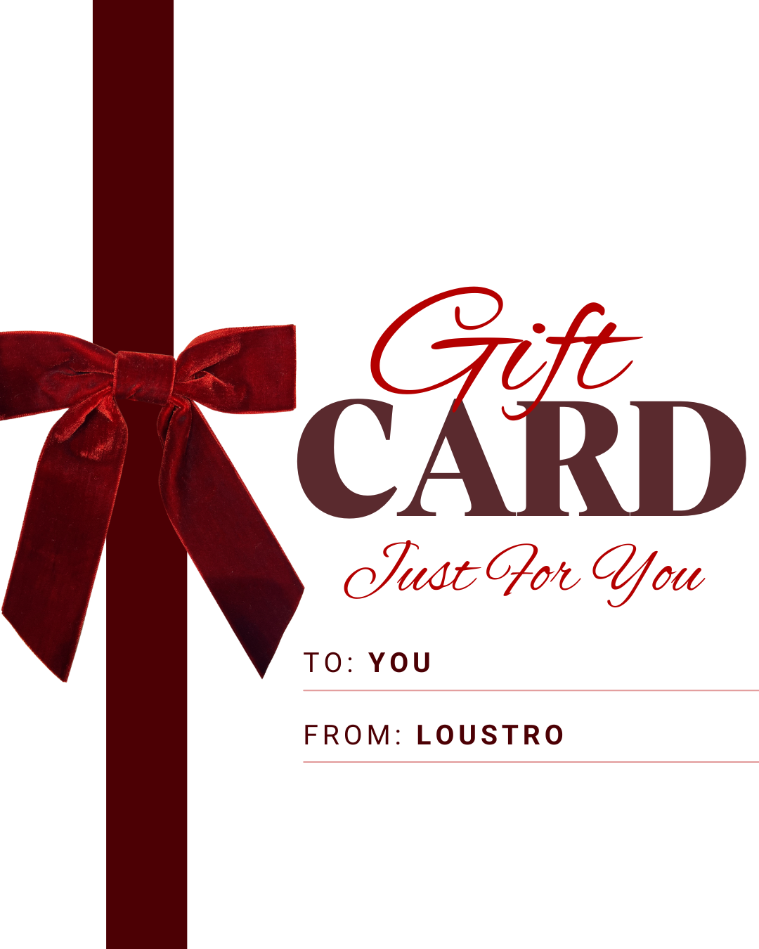 Loustro Gift Card