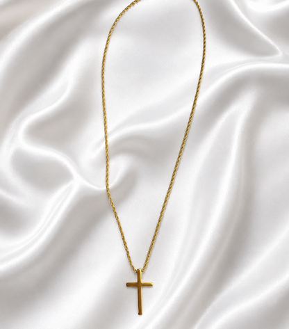 Pure Cross Gold Necklace