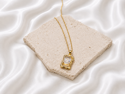 Golden Frame Necklace