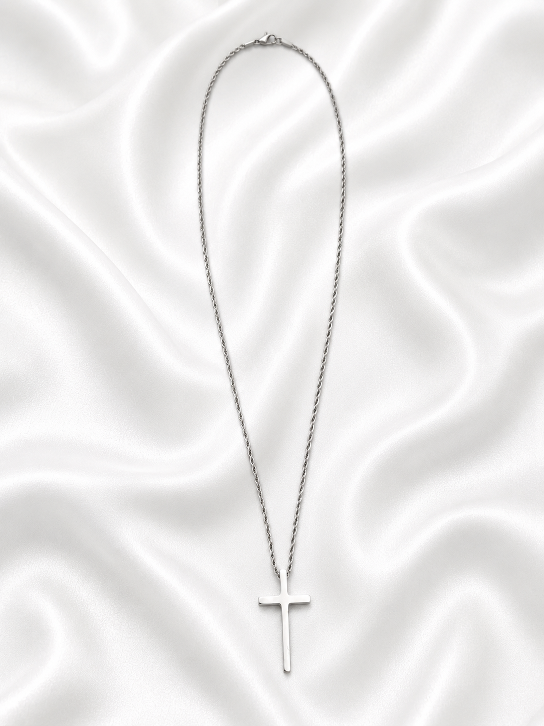 Pure Cross Silver Necklace