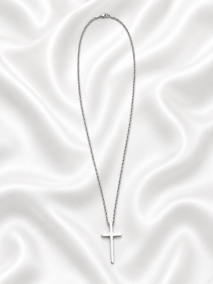 Pure Cross Silver Necklace