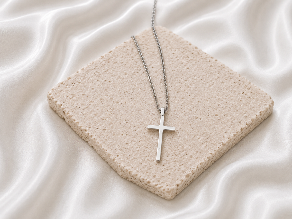 Pure Cross Silver Necklace