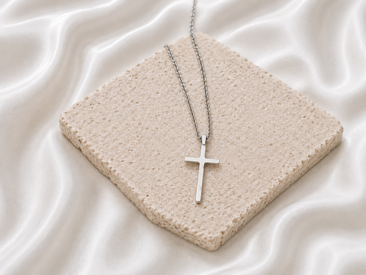 Pure Cross Silver Necklace