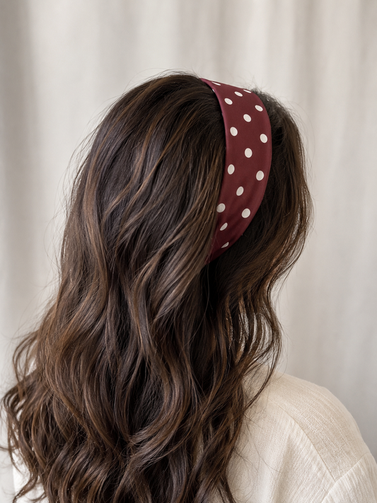 Brown Dots Headband
