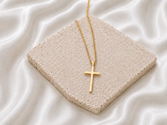 Pure Cross Gold Necklace