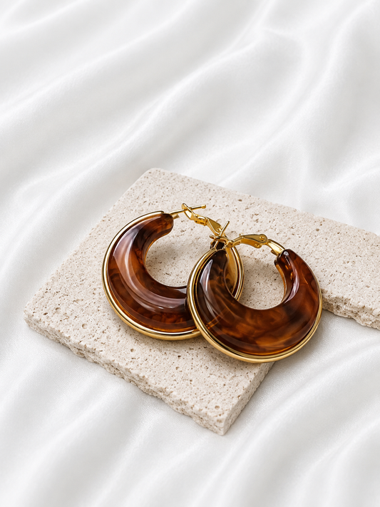 Velour Brown Earrings