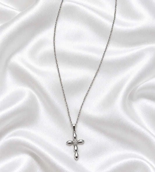 Petal Cross Necklace