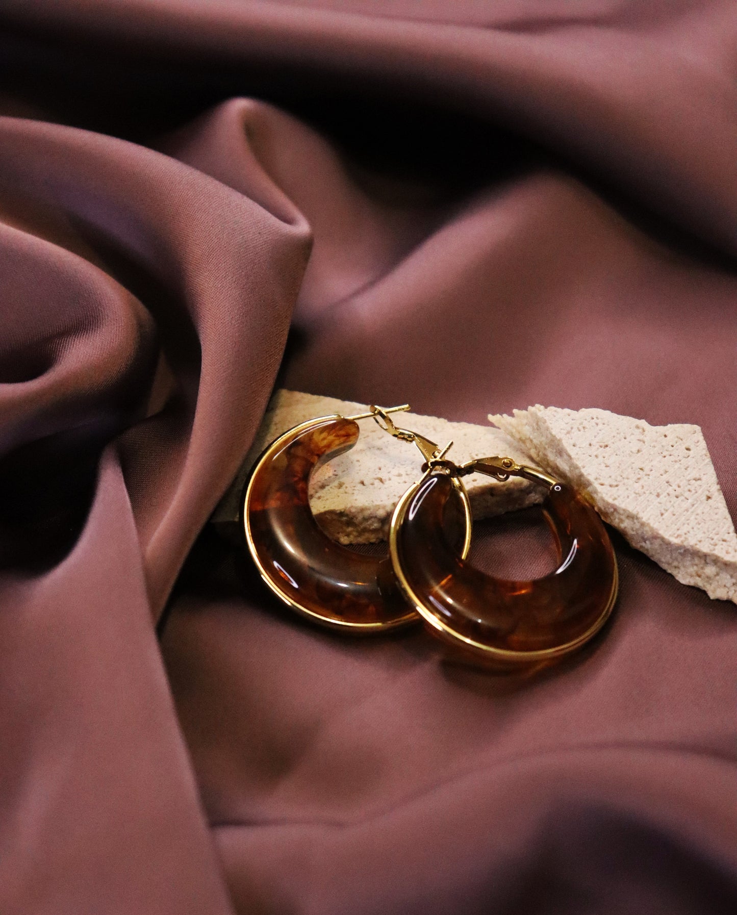 Velour Brown Earrings